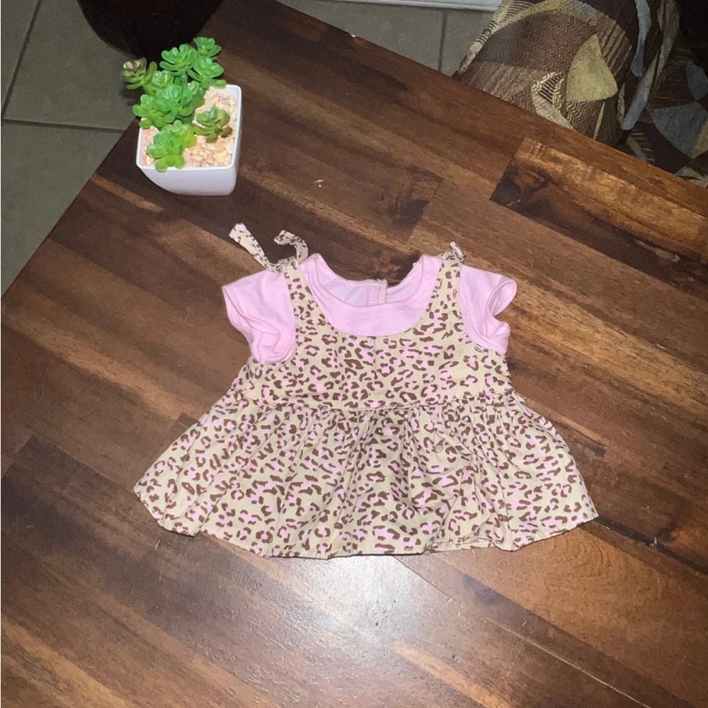 American Girl Doll Jungle Capris Set top/dress only